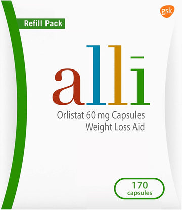 alli Diet Weight Loss Pills Orlistat 60Mg Capsule 170 Count