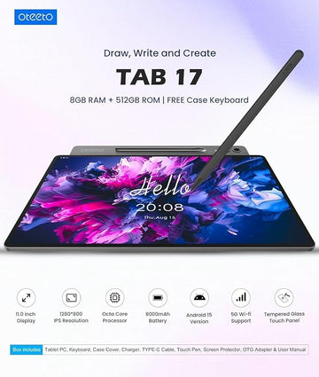 Tab 17 Stylus – 8GB RAM / 512GB ROM