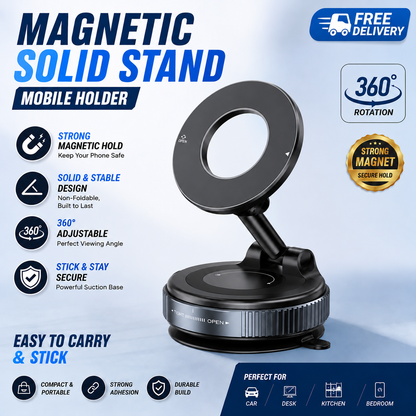 360° Magnetic Phone Holder - All Mobiles Supported ✅
