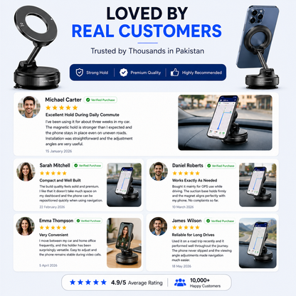 360° Magnetic Phone Holder - All Mobiles Supported ✅