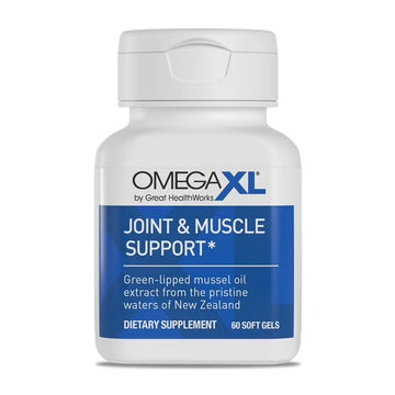 STOCK. Omega XL Natural Joint & Muscle Aid 60ct Softgels, FREE SHIPPING USA Plus