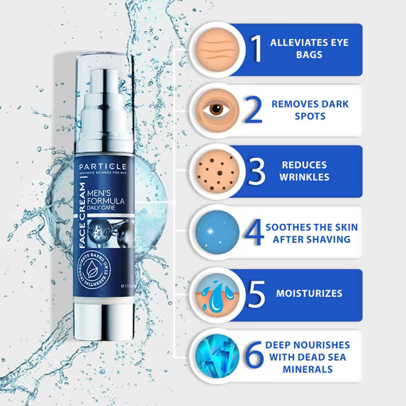 Particle FACE CREAM Men's Formula 6 in 1 Anti-Aging Moisturizer 1.7oz