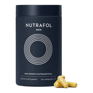 NutrafoI Men's Hair Growth Supplements, Clinically Tested for Visibly Thicker Hair and Scalp Coverage, Dermatologist Recommended - 120 CAP